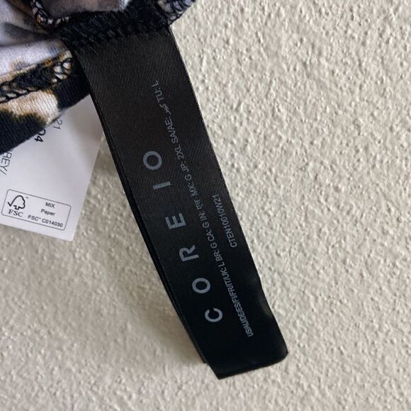 CORE 10 sports Bra NWT leopard print with grey color size L - Picture 5 of 13